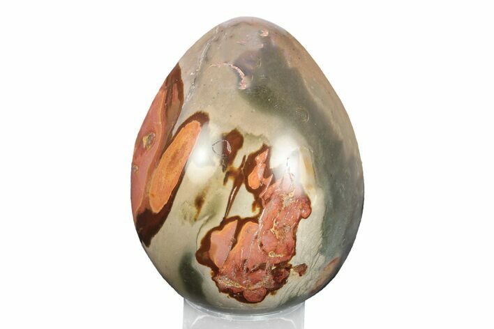 Polished Polychrome Jasper Egg - Madagascar #245721